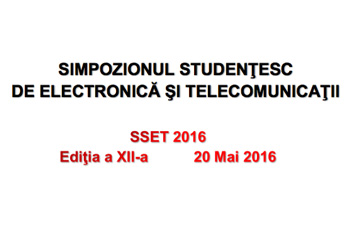 simpozionul studentesc de electronica si telecomunicatii