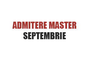 admitere master septembrie 2018