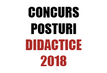 concurs posturi didactice 2018