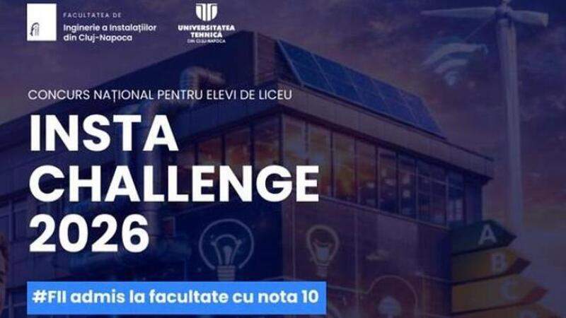 Facultatea de Inginerie a Instalațiilor din cadrul UTCN organizează concursul Insta CHALLENGE