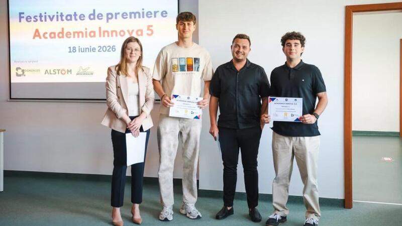 Studenții Universității Tehnice din Cluj-Napoca premiați la Academia Innova 5.0