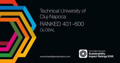 UTCN se clasează pe locul al treilea la nivel național și pe primul loc la două dintre obiectivele vizate în Times Higher Education Sustainability Impact Ratings 2026 
