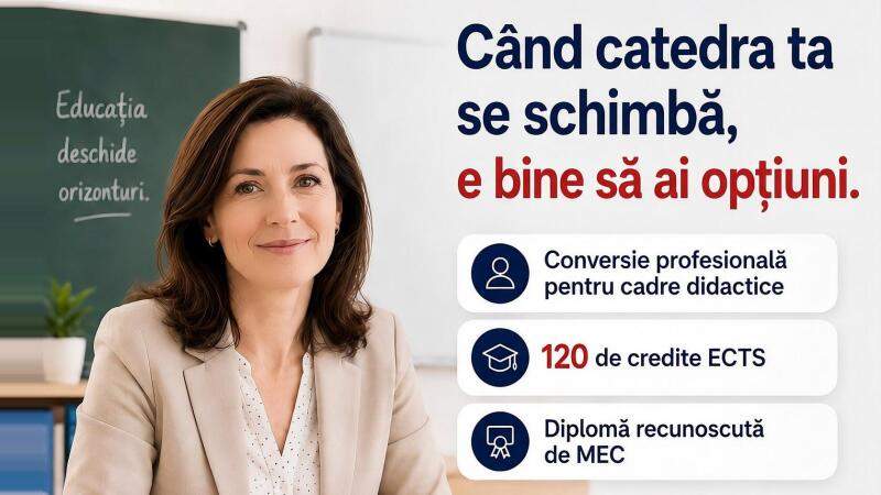 Program de conversie profesională la UTCN pentru cadrele didactice din învățământul preuniversitar